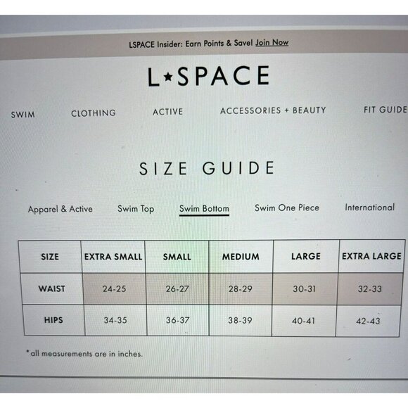 L*Space Women’s Camacho Classic Bikini Bottom Multicolor Striped Size Small New - Picture 9 of 9